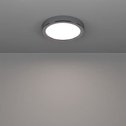 Eglo - Lampa sufitowa LED do łazienki, 7,5 W/230 V, 2700/4000/6500 K, śr. 16,6 cm, IP44, chrom błyszczący