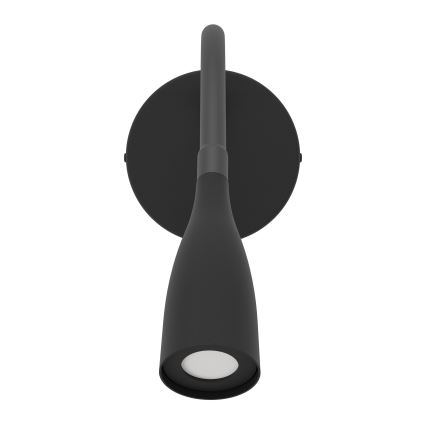 Eglo - Giętna lampa ścienna LED z USB LED/3,8W/230V czarna