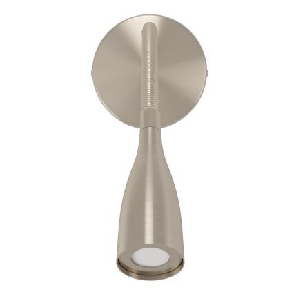 Eglo - Elastyczny kinkiet LED z USB, 3,8 W, 230 V, matowy chrom