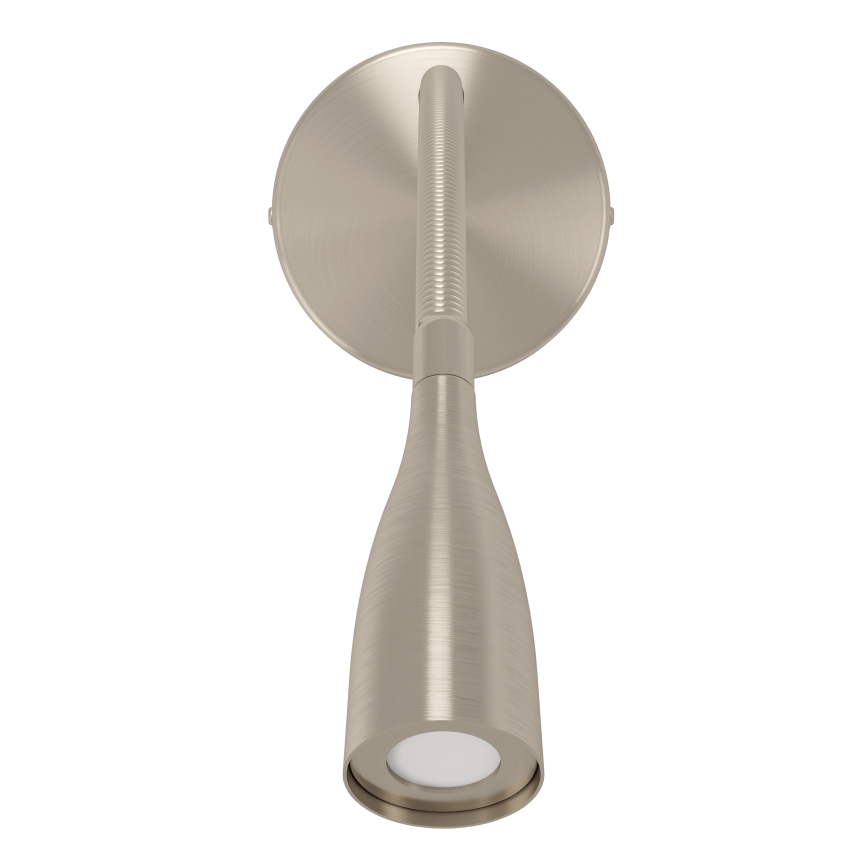 Eglo - Elastyczny kinkiet LED z USB, 3,8 W, 230 V, matowy chrom