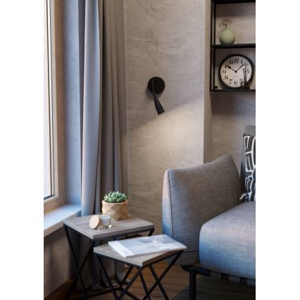 Eglo - Giętki kinkiet LED/3,8W/230V czarny