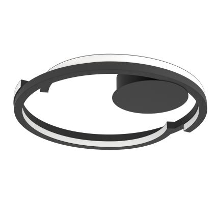 Eglo - ściemnialna lampa sufitowa LED 2xLED/20W/230V 2700-6500K Ø48 cm czarna + pilot zdalnego sterowania