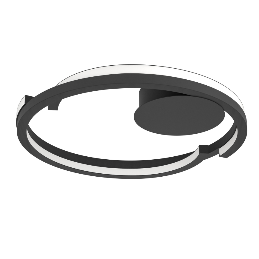 Eglo - ściemnialna lampa sufitowa LED 2xLED/20W/230V 2700-6500K Ø48 cm czarna + pilot zdalnego sterowania