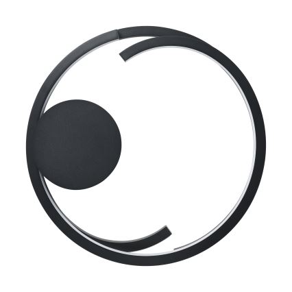 Eglo - ściemnialna lampa sufitowa LED 2xLED/20W/230V 2700-6500K Ø48 cm czarna + pilot zdalnego sterowania