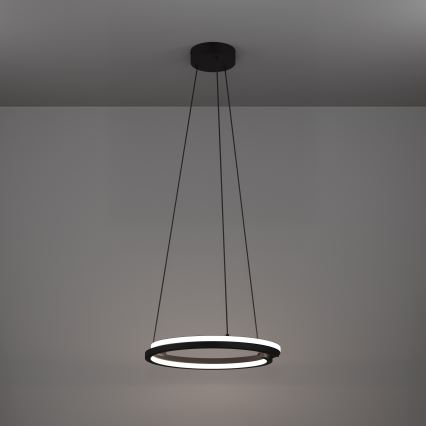 Eglo - Ściemnialny żyrandol LED na linkach 2xLED/20W/230V 2700-6500K Ø 48 cm czarny + pilot zdalnego sterowania