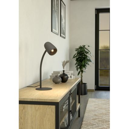 Eglo - Lampa stołowa 1xE14/18W/230V czarna