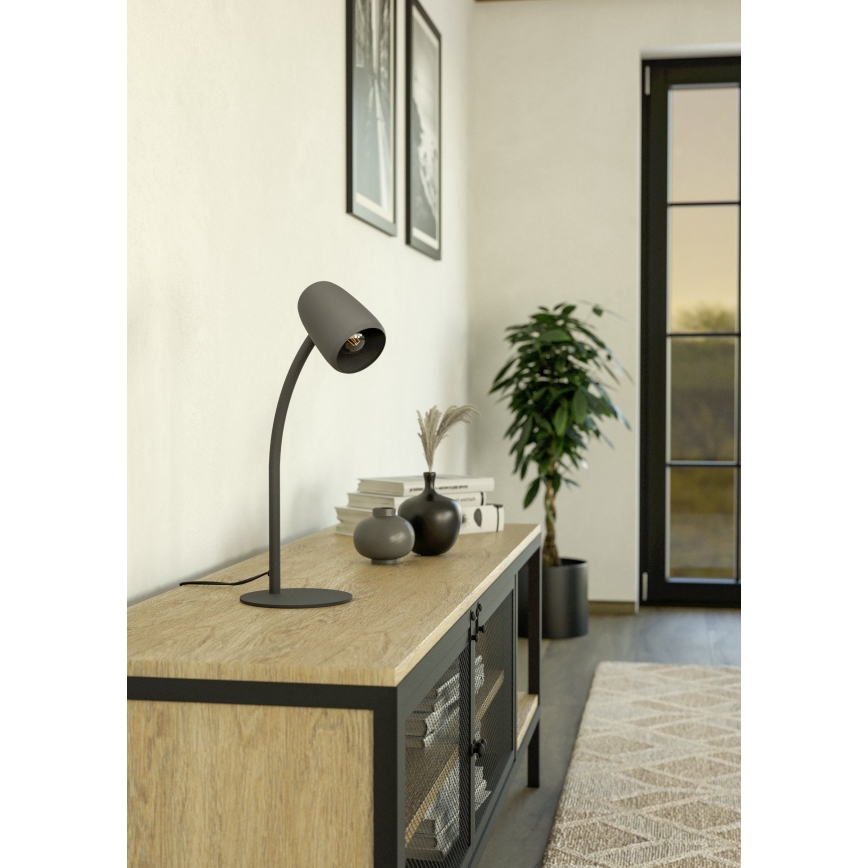 Eglo - Lampa stołowa 1xE14/18W/230V czarna