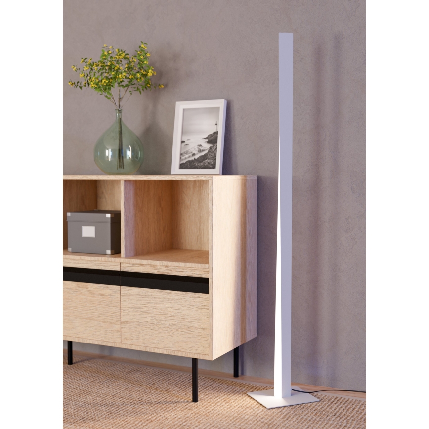 Eglo - Ściemnialna lampa stojąca LED RGBW LED/10,5W/230V + LED/15,2W szara