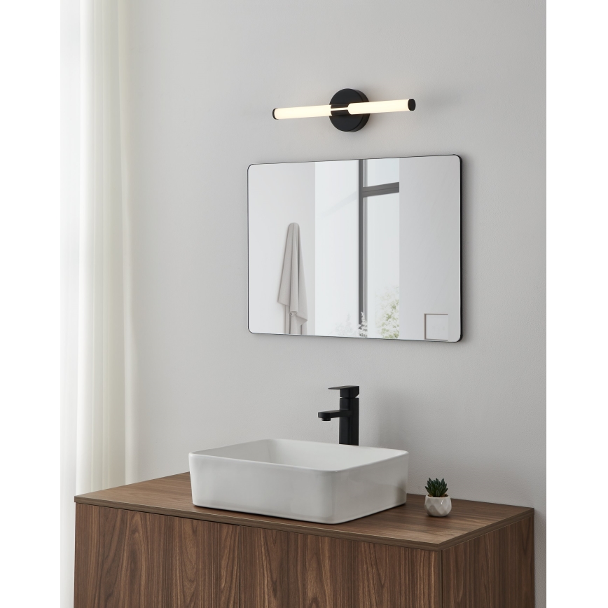Eglo - LED oświetlenie lustra łazienkowego 7,5W/230V 3000/4000/6500K 45 cm IP44 czarne