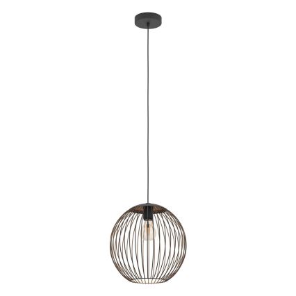 Eglo - lampa wisząca na przewodzie 1xE27/60W/230V, czarna