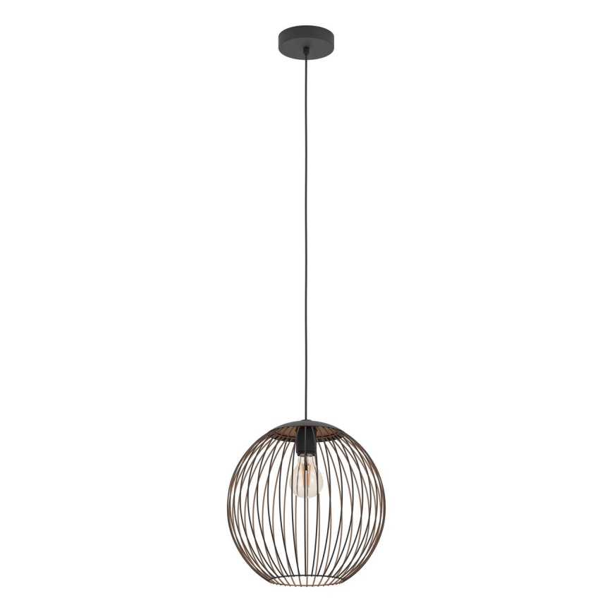 Eglo - lampa wisząca na przewodzie 1xE27/60W/230V, czarna