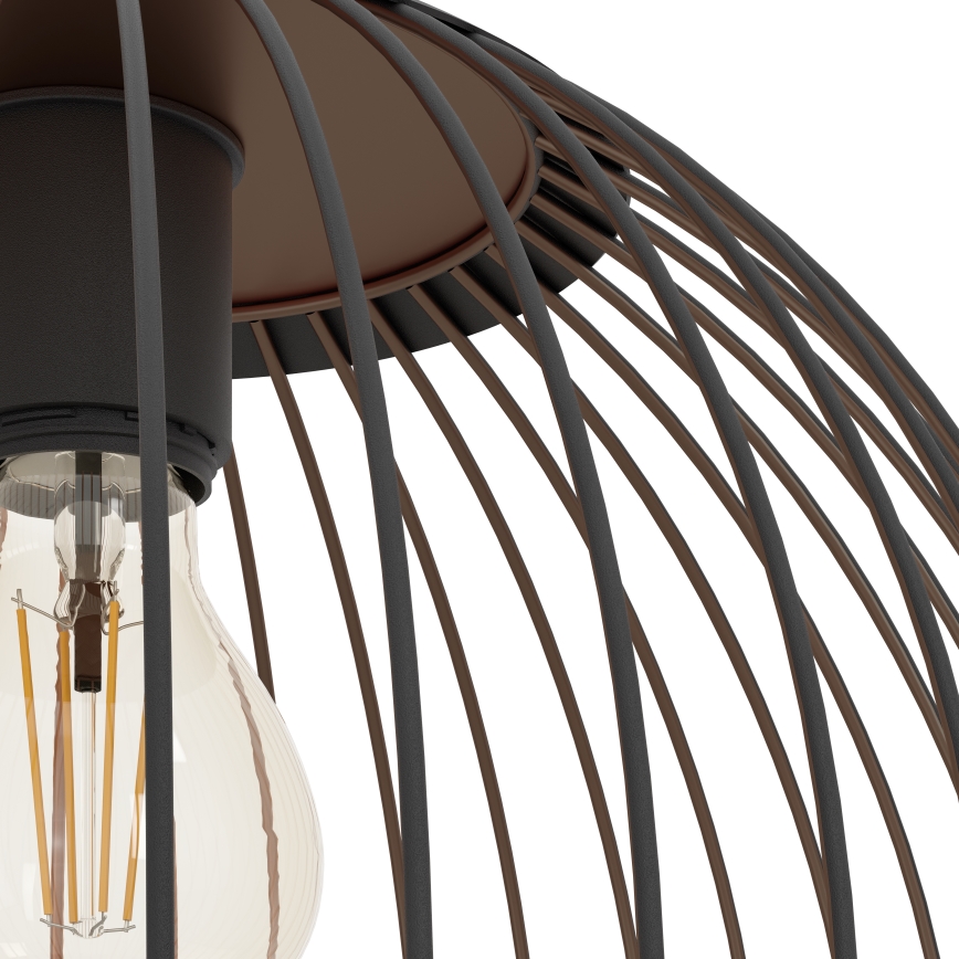 Eglo - lampa wisząca na przewodzie 1xE27/60W/230V, czarna