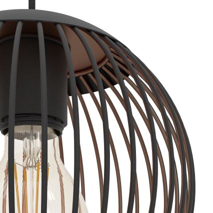 Eglo - żyrandol wiszący na lince 3xE27/60W/230V czarny