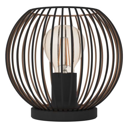Eglo - Lampa stołowa 1xE27/60W/230V czarna