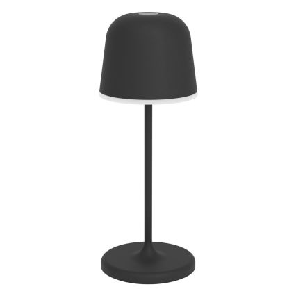 Eglo - LED ściemnialna zewnętrzna dotykowa ładowalna lampa stołowa LED/1,8W/5V 2500/3000/4000K 2500 mAh IP54 czarna