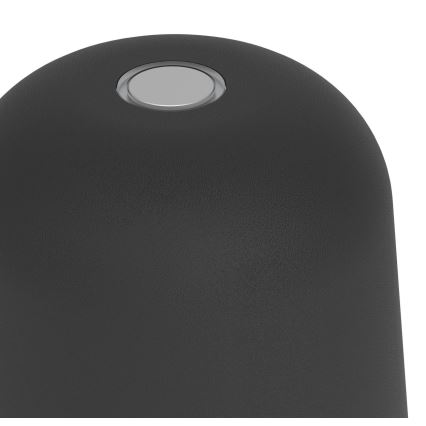 Eglo - LED ściemnialna zewnętrzna dotykowa ładowalna lampa stołowa LED/1,8W/5V 2500/3000/4000K 2500 mAh IP54 czarna