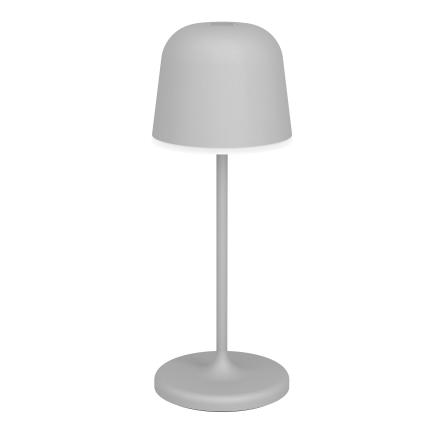Eglo - LED ściemnialna zewnętrzna dotykowa ładowalna lampa stołowa LED/1,8W/5V 2500/3000/4000K 2500 mAh IP54 szara