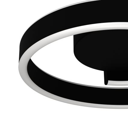 Eglo - LED RGBW ściemnialna oprawa sufitowa LED/37W/230V 3000-6500K czarna