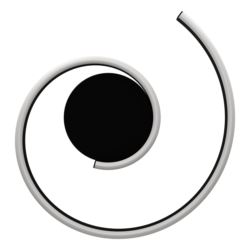 Eglo - LED RGBW ściemnialna oprawa sufitowa LED/37W/230V 3000-6500K czarna