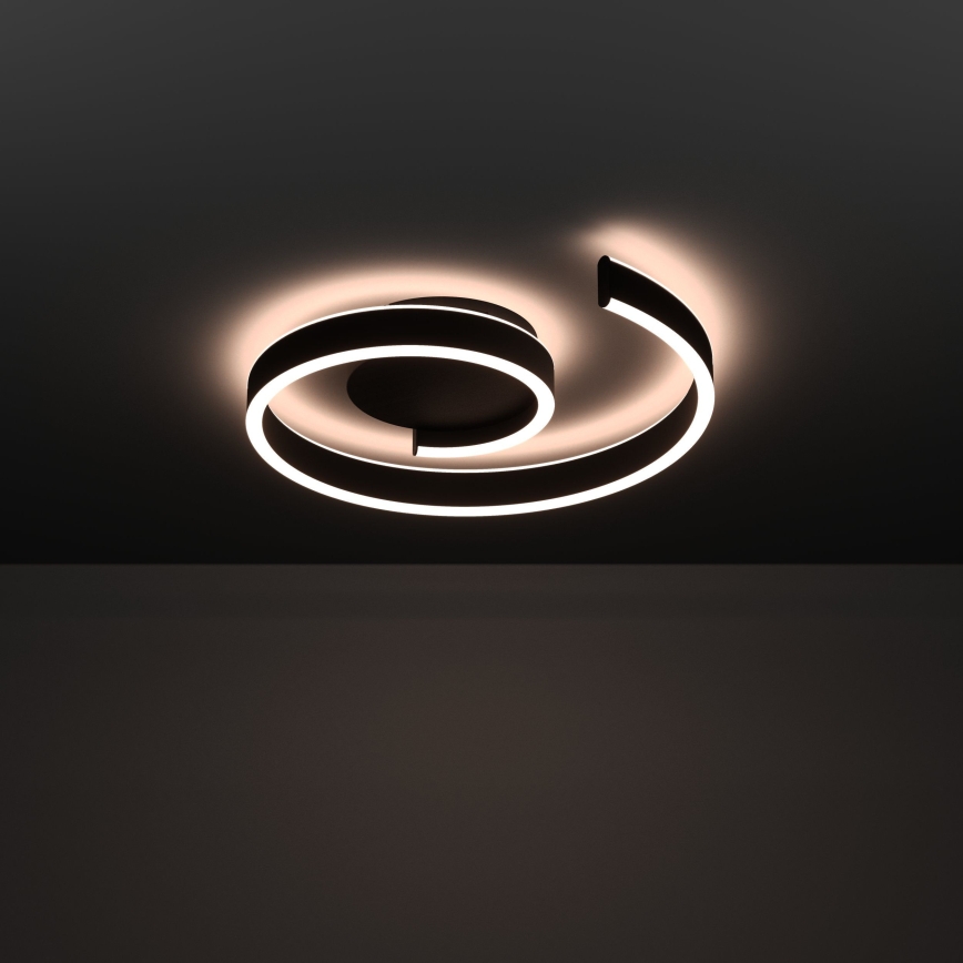 Eglo - LED RGBW ściemnialna oprawa sufitowa LED/37W/230V 3000-6500K czarna