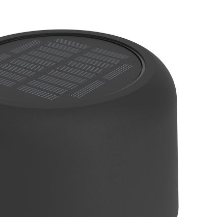 Eglo - Solarna ładowalna dotykowa lampa stojąca LED/2,8W/3,7V 1800 mAh IP44 czarna