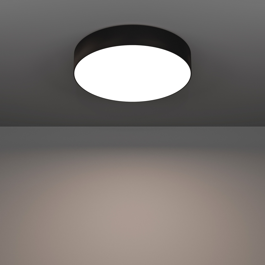 Eglo - LED RGBW ściemnialna oprawa sufitowa LED/15W/230V 2700-6500K śr. 39 cm czarna