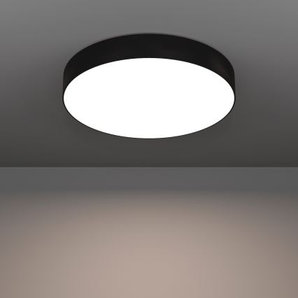 Eglo - LED RGBW ściemnialna oprawa sufitowa LED/26W/230V 2700-6500K śr. 49 cm czarna