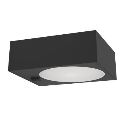 Eglo - LED solarna lampa z czujnikiem LED/6,5W/3,7V 2000 mAh czarna