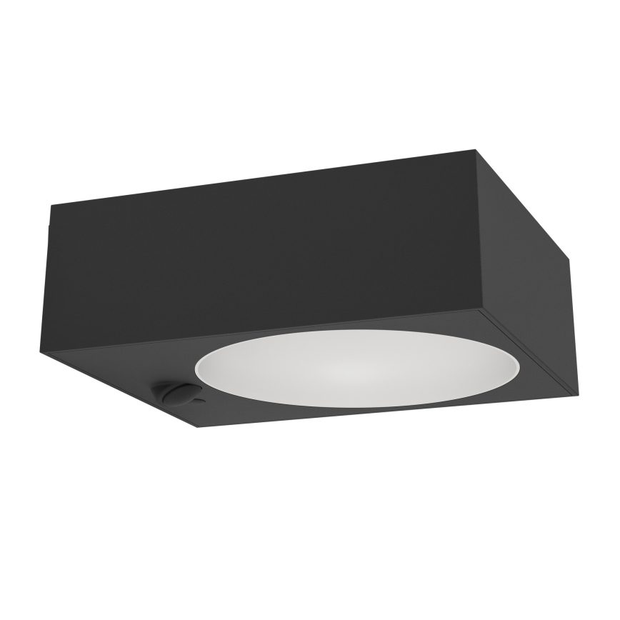 Eglo - LED solarna lampa z czujnikiem LED/6,5W/3,7V 2000 mAh czarna