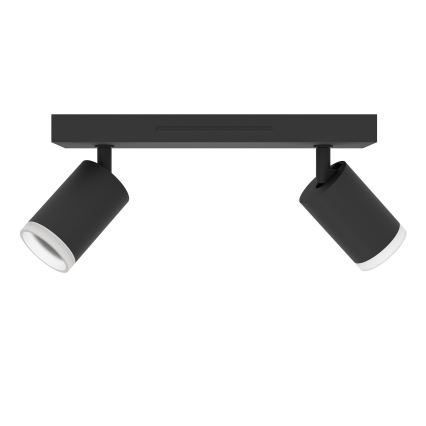 Eglo - LED RGBW ściemnialna oprawa punktowa 2xLED/3,7W/230V 2700-6500K czarna