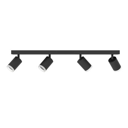 Eglo - Oprawa punktowa LED RGBW ściemnialna 4xLED/3,7W/230V 2700-6500K czarna