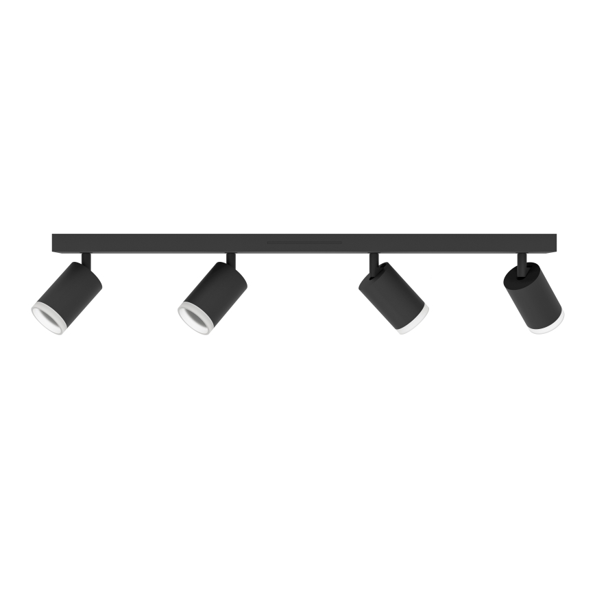 Eglo - Oprawa punktowa LED RGBW ściemnialna 4xLED/3,7W/230V 2700-6500K czarna