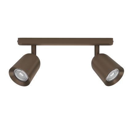 Eglo - Oprawa punktowa 2 x GU10 (10 W), 230 V, brązowa