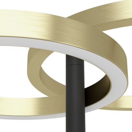 Eglo - LED ściemnialna lampa stojąca LED/16W/230V + LED/12W złota/czarna