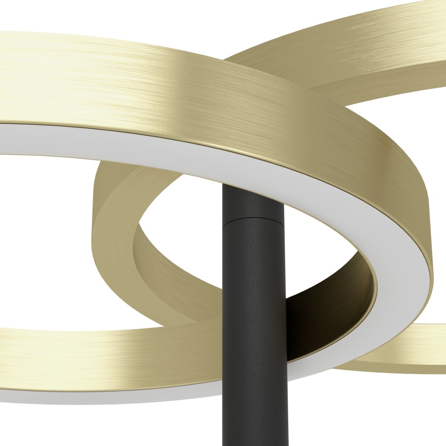 Eglo - LED ściemnialna lampa stojąca LED/16W/230V + LED/12W złota/czarna