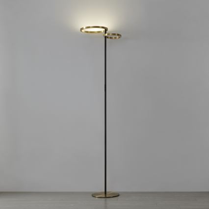 Eglo - LED ściemnialna lampa stojąca LED/16W/230V + LED/12W złota/czarna