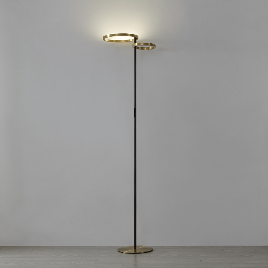 Eglo - LED ściemnialna lampa stojąca LED/16W/230V + LED/12W złota/czarna