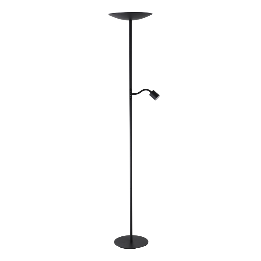 Eglo - LED ściemnialna lampa stojąca LED/26,5W/230V + LED/4W czarna