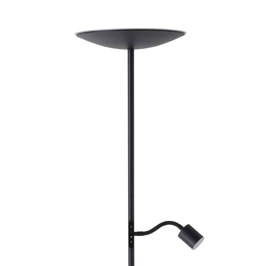 Eglo - LED ściemnialna lampa stojąca LED/26,5W/230V + LED/4W czarna