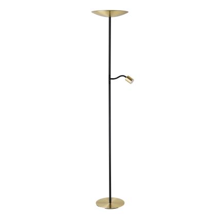 Eglo - ściemnialna lampa podłogowa LED 26,5 W/230 V + LED 4 W złota