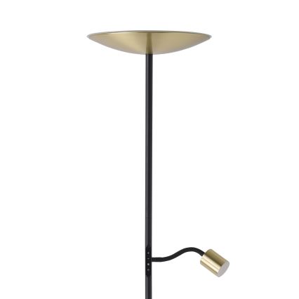 Eglo - ściemnialna lampa podłogowa LED 26,5 W/230 V + LED 4 W złota