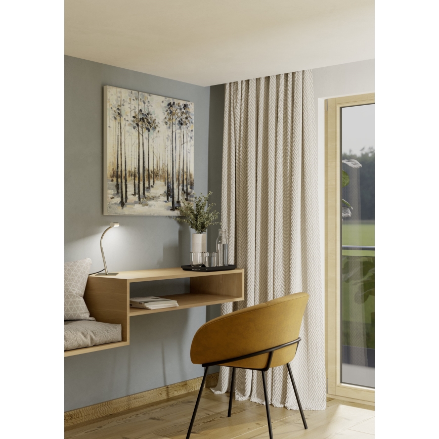 Eglo - Dotykowa, ściemnialna lampa stołowa LED, 5W, 230V, 2700/4000/6500K, matowy chrom