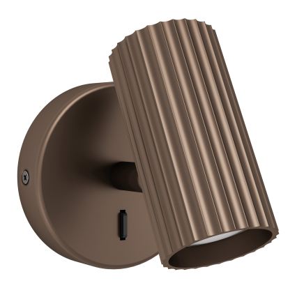 Eglo - Kinkiet punktowy 1xGU10/5W/230V brązowy