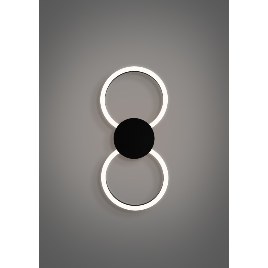 Eglo - Kinkiet ścienny LED/20W/230V + LED/0,91W czarny