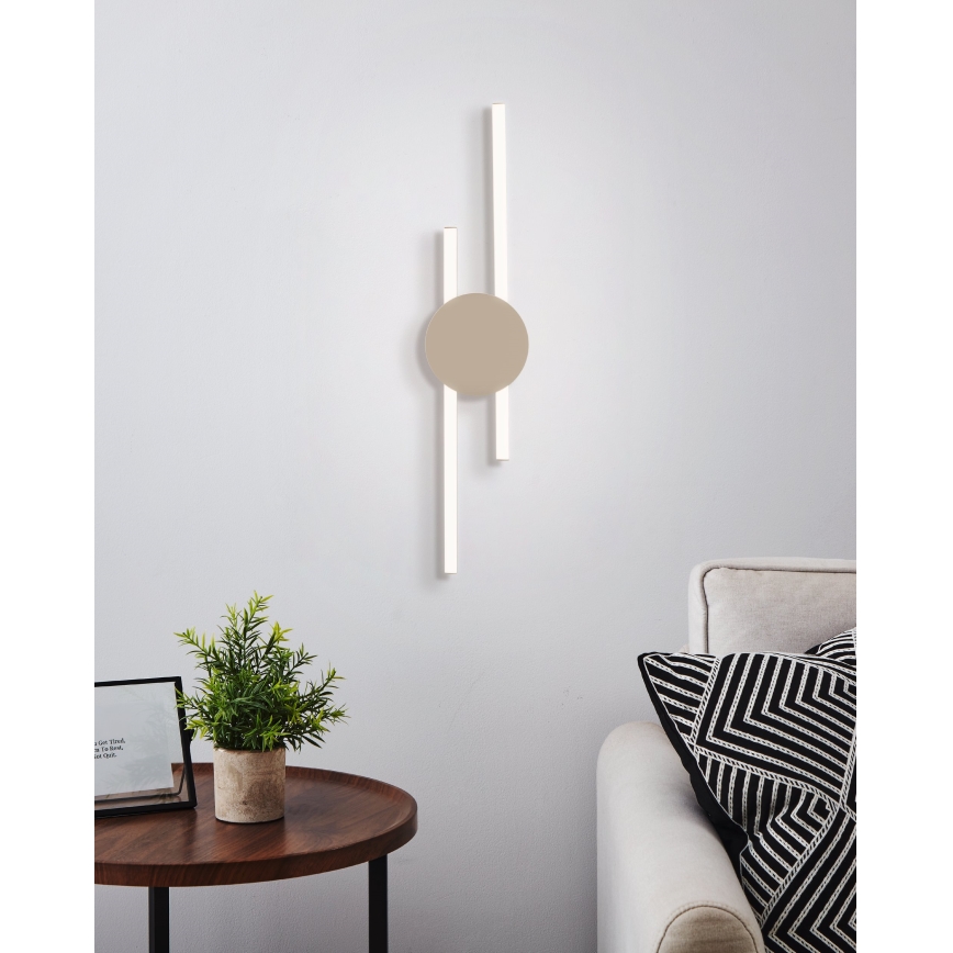 Eglo - LED kinkiet LED/20W/230V + LED/0,91W beżowy