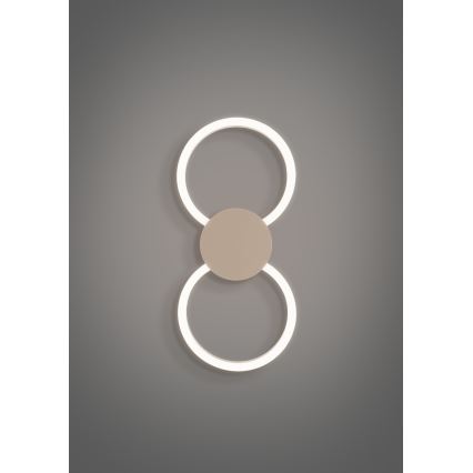 Eglo - LED Oprawa ścienna LED/20W/230V + LED/0,91W beżowy