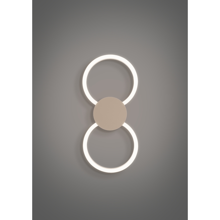 Eglo - LED Oprawa ścienna LED/20W/230V + LED/0,91W beżowy