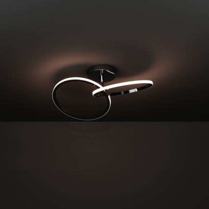 Eglo - Lampa sufitowa LED 12W/230V 2700/4000/6500K, błyszczący chrom