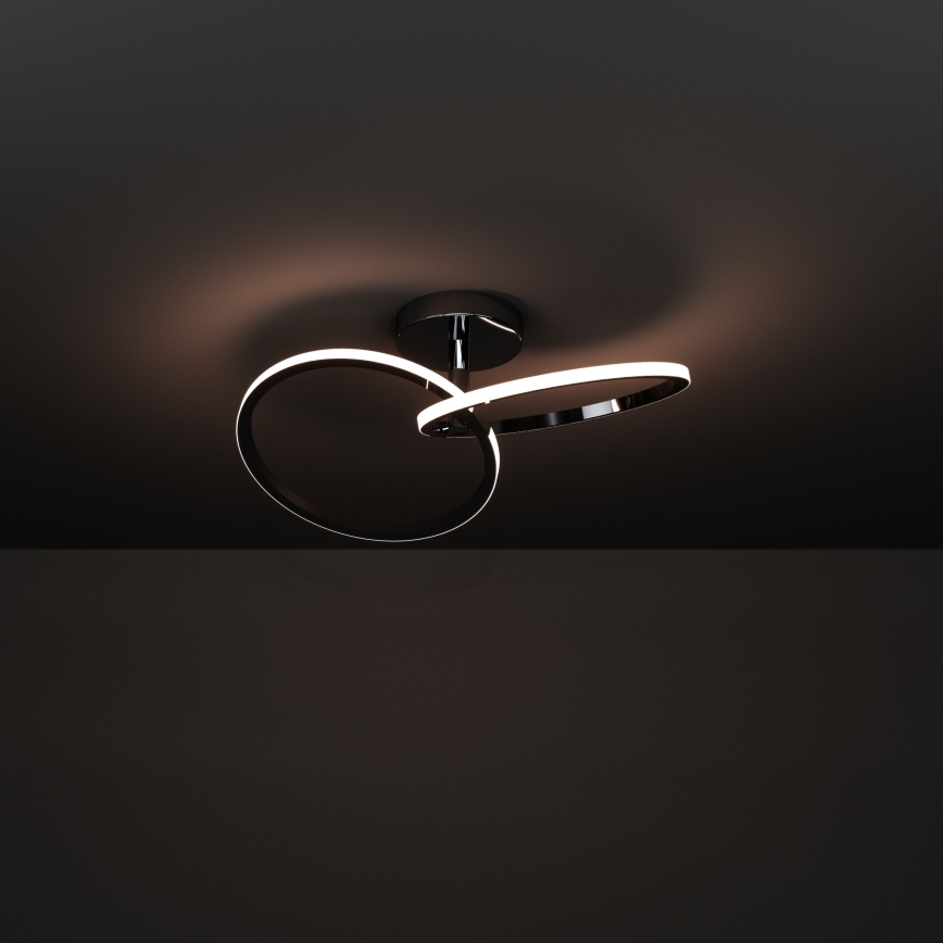 Eglo - Lampa sufitowa LED 12W/230V 2700/4000/6500K, błyszczący chrom