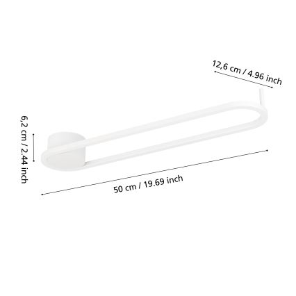 Eglo - Oprawa sufitowa LED/24W/230V 2700/4000/6500K biała